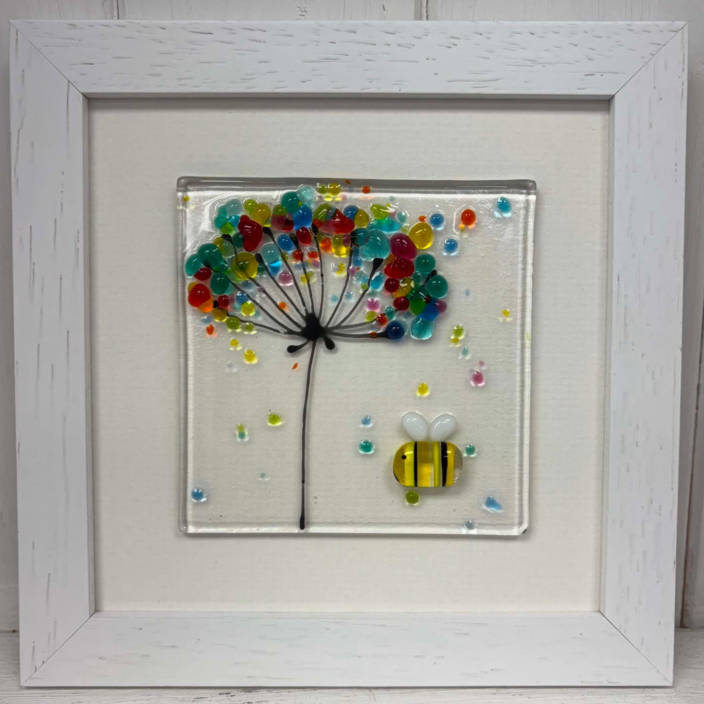 Fused Glass Art: BEE ON THE BRIGHTSIDE