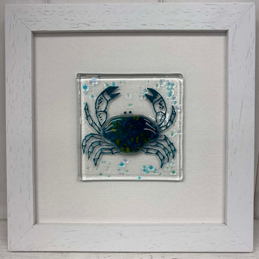 Fused Glass Art: BLUE CRAB