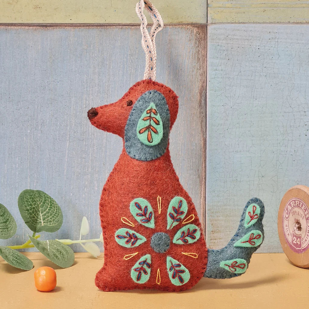 Felt Embroidery Dog Kit