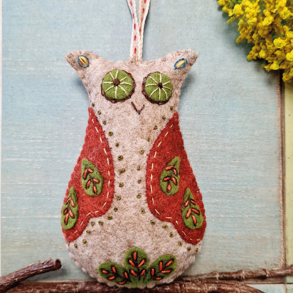 Felt Embroidery Owl Kit