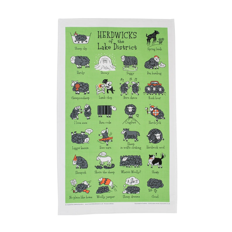 Herdwicks of The Lake District Teatowel