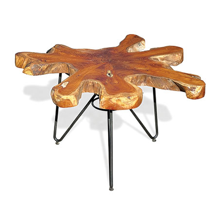 Industrial Coffee Table with metal legs