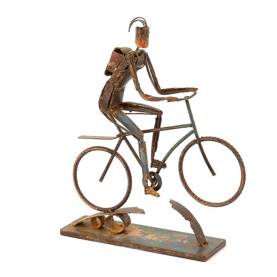 Metal Sculpture:  The Biker Boy