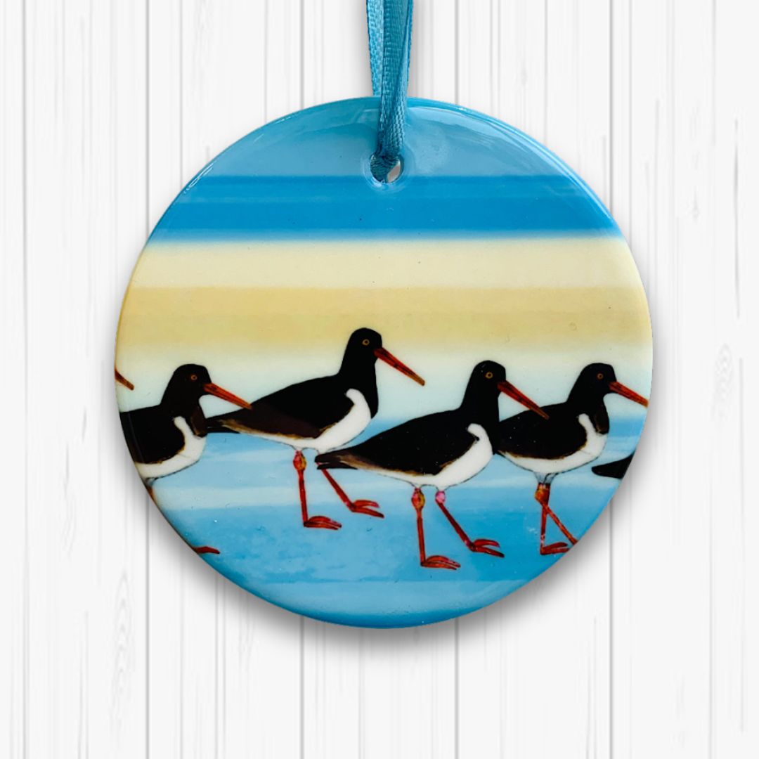 Oyster Catcher Ceramic Hanging