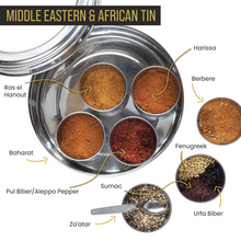 Load image into Gallery viewer, Spice Kitchen - Middle Eastern and African Spices Tin
