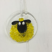 Cargar imagen en el visor de la galería, Fused Glass Sheep Hangings
