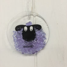 Cargar imagen en el visor de la galería, Fused Glass Sheep Hangings
