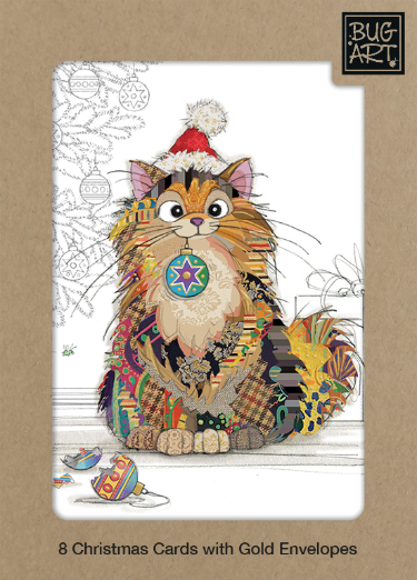 Boîte de cartes de Noël Christmas Kitty