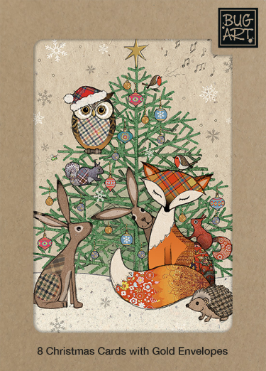 Boîte de cartes de Noël Christmas Kitty