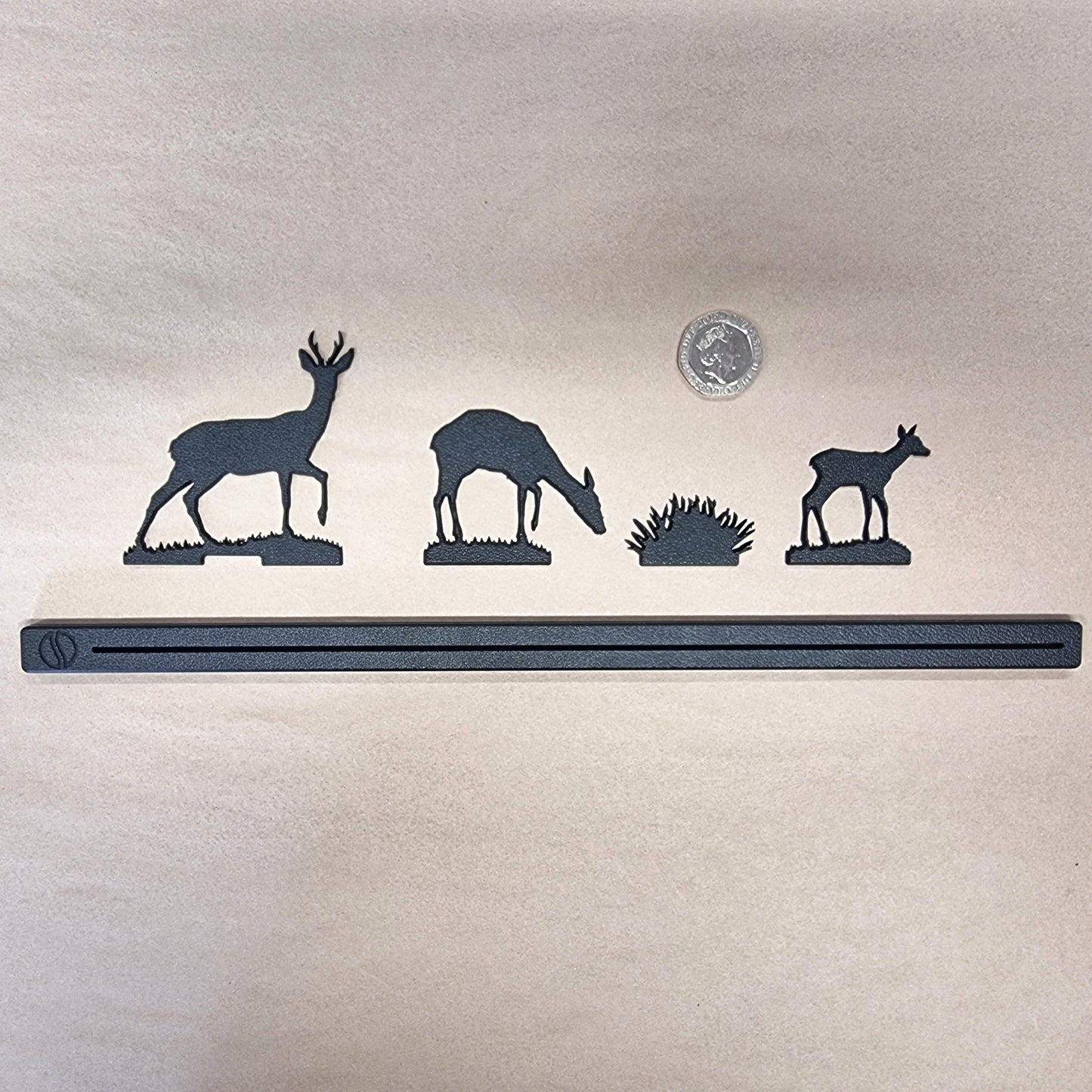 Roe Deer Family Shadowshapes Topper