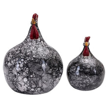 Load image into Gallery viewer, Bubble Black Ceramic Hens
