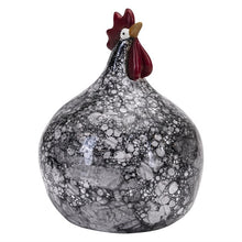 Load image into Gallery viewer, Bubble Black Ceramic Hens
