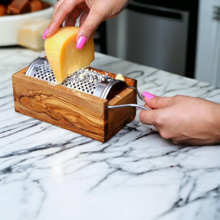 Cheese Grater:  Olive Wood