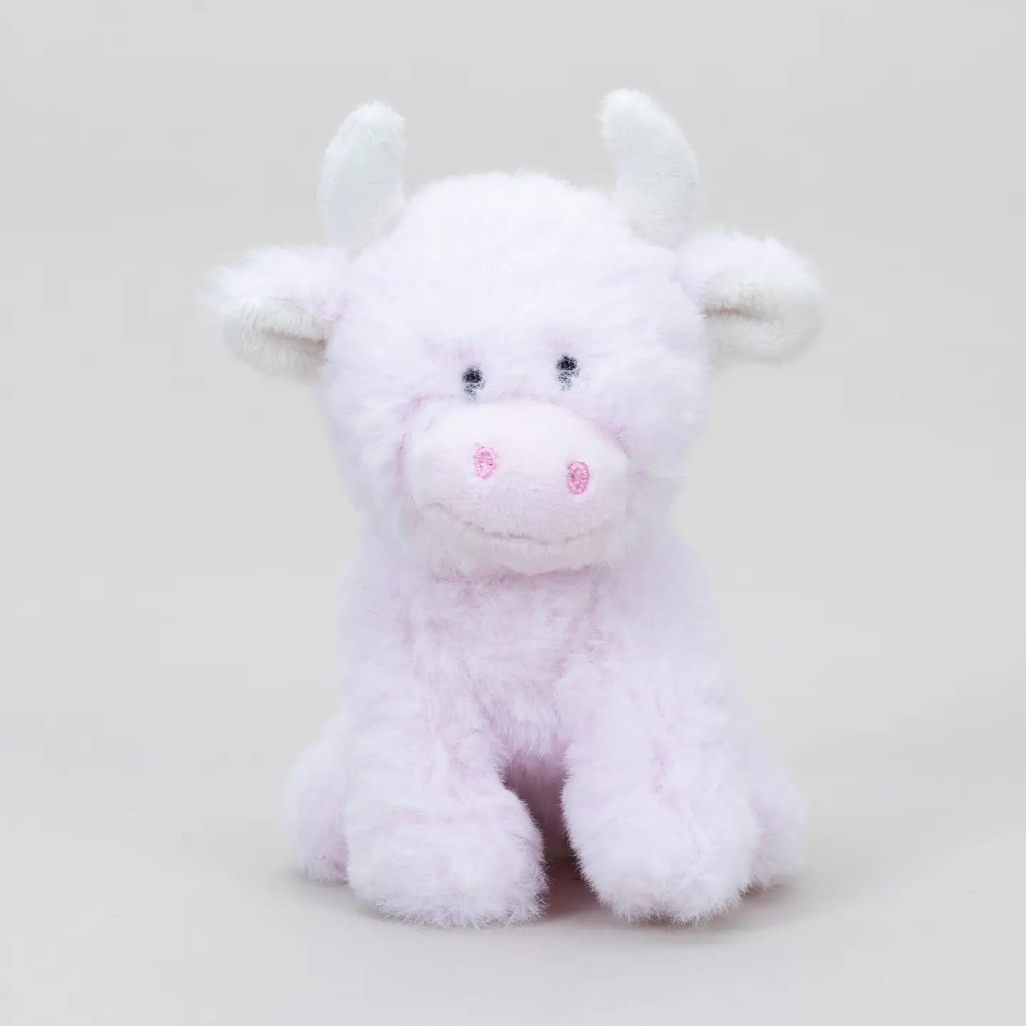 Baby Pink Mini Highland Cow Soft Toy COOllectible Cow
