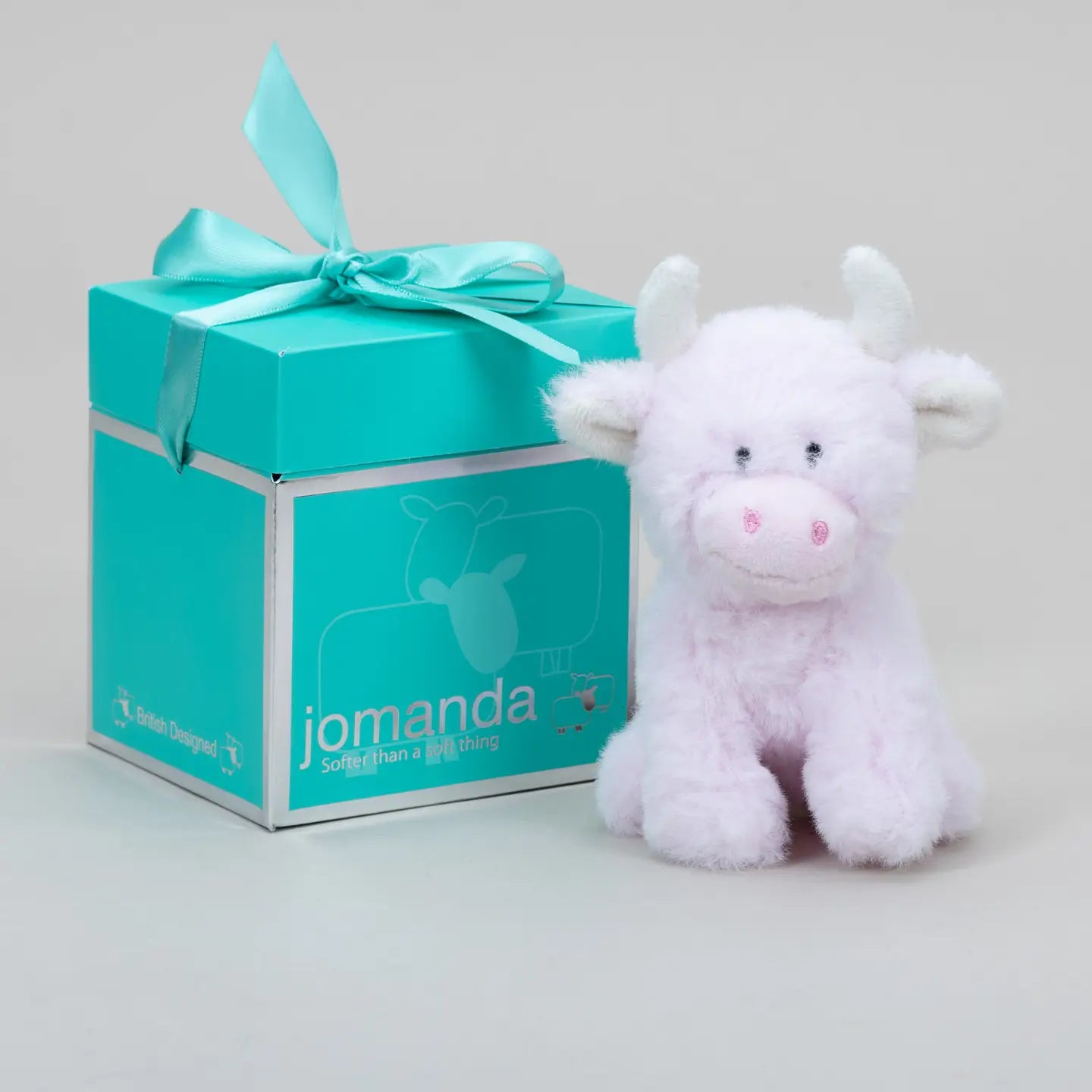 Baby Pink Mini Highland Cow Soft Toy COOllectible Cow