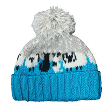 Cargar imagen en el visor de la galería, Sheep and Sheepdog Hat (100% Hand Knitted Wool)
