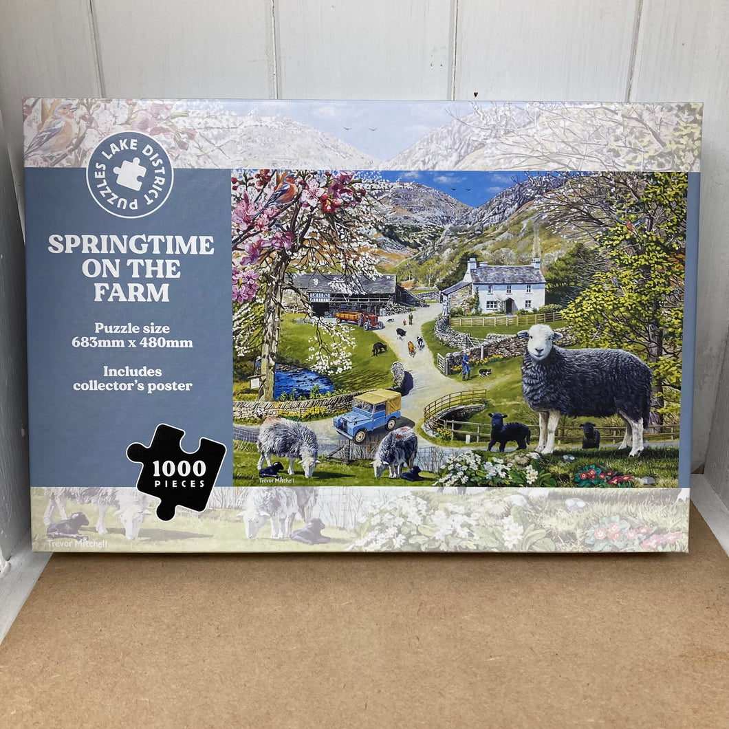 Jigsaw:  Springtime on the Farm (1000 pieces)