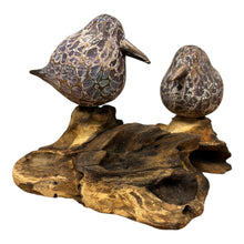 Load image into Gallery viewer, Two Painted Abstract Birds on root
