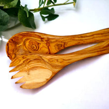 Load image into Gallery viewer, Salad set:  Olive Wood
