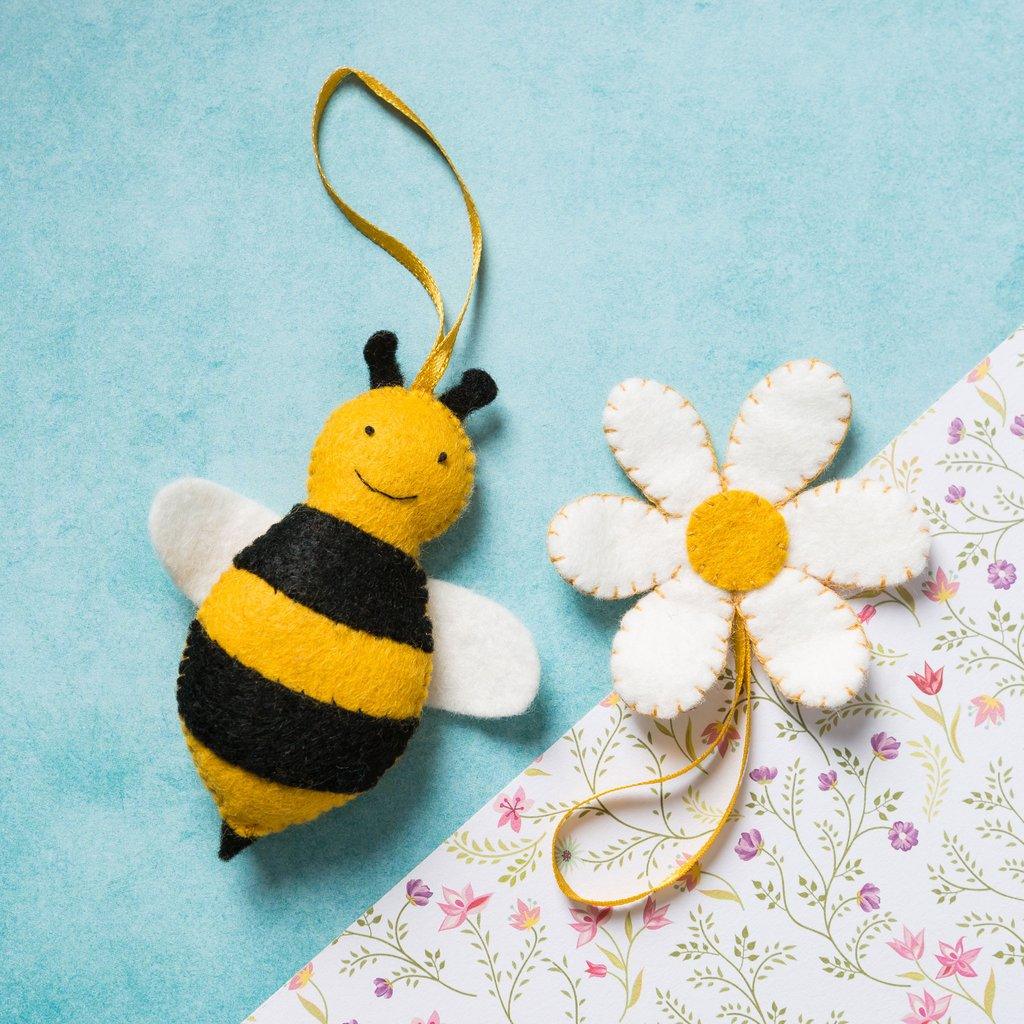 Felt Craft Kit by Corinne Lapierre:  Bee and Flower - The Coast Office