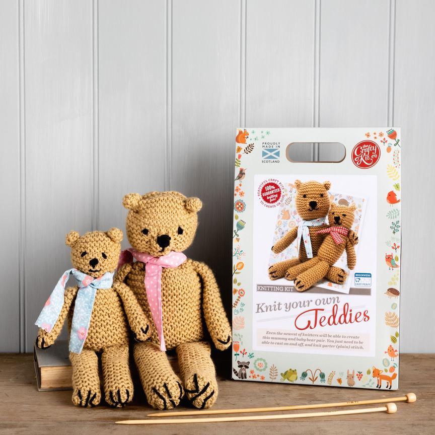 Knit your own Teddies Kit - The Coast Office
