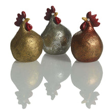 Cargar imagen en el visor de la galería, Metallic Hens (Set of 3) - The Coast Office
