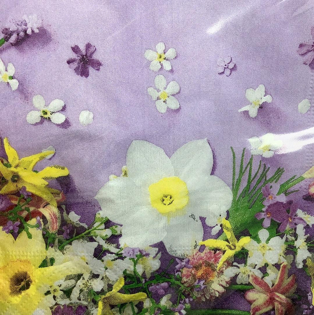Soft Spring Lilacs 33cm Napkins - The Coast Office