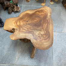 Load image into Gallery viewer, Mushroom Teak Root Side or Lamp Table
