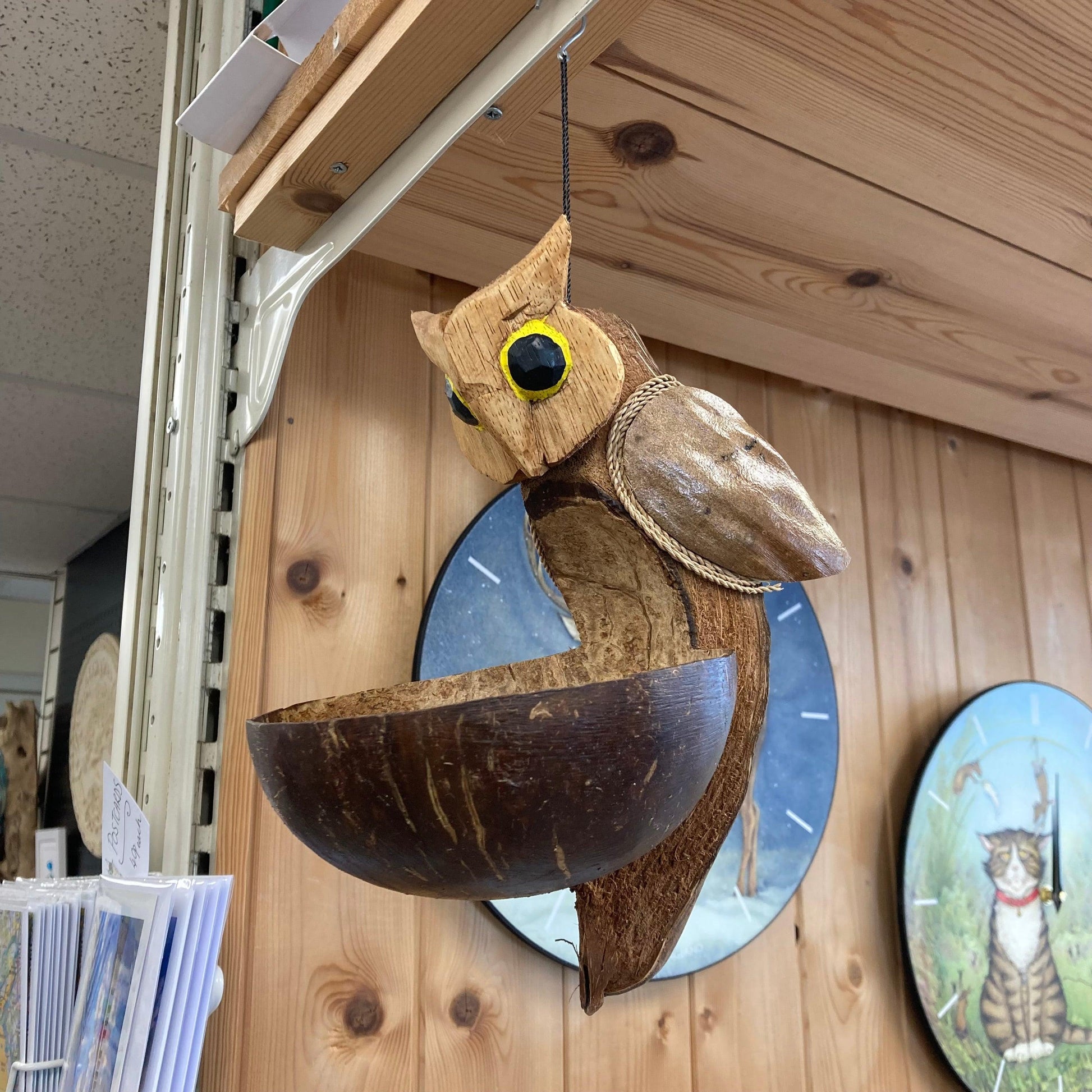 Coconut Bird Feeder: Owl - The Coast Office