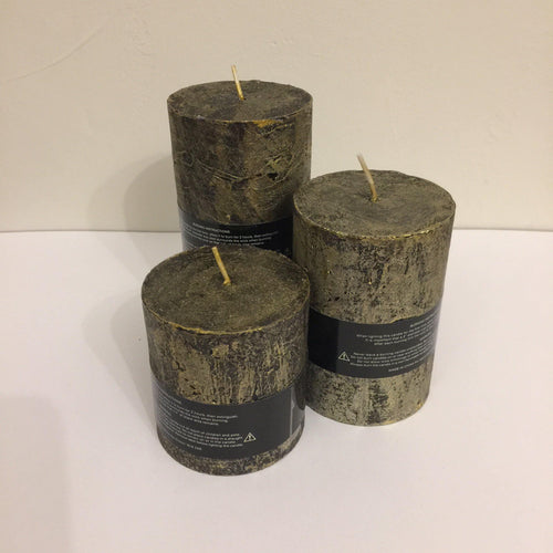 Antique Poured Pillar Candles - The Coast Office