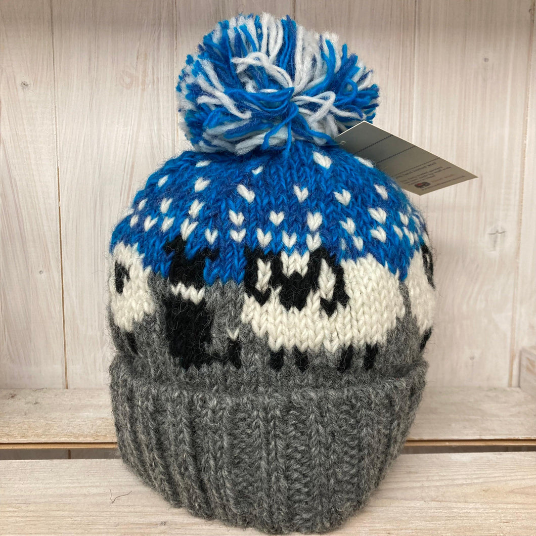 Sheep and Sheepdog Hat (100% Hand Knitted Wool) - The Coast Office