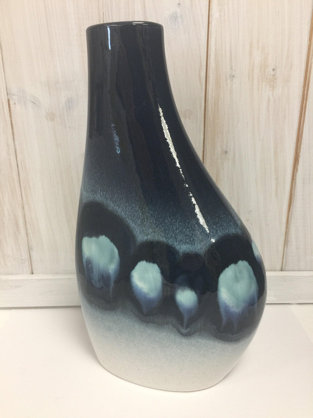 Blue Orchid Asymmetrical Flask Vase - The Coast Office