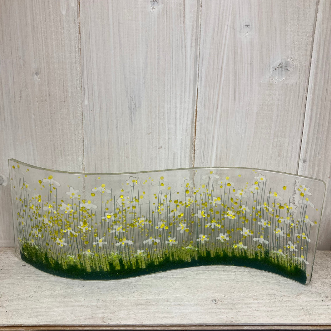 Daisy Fused Glass Flower Waves - The Coast Office