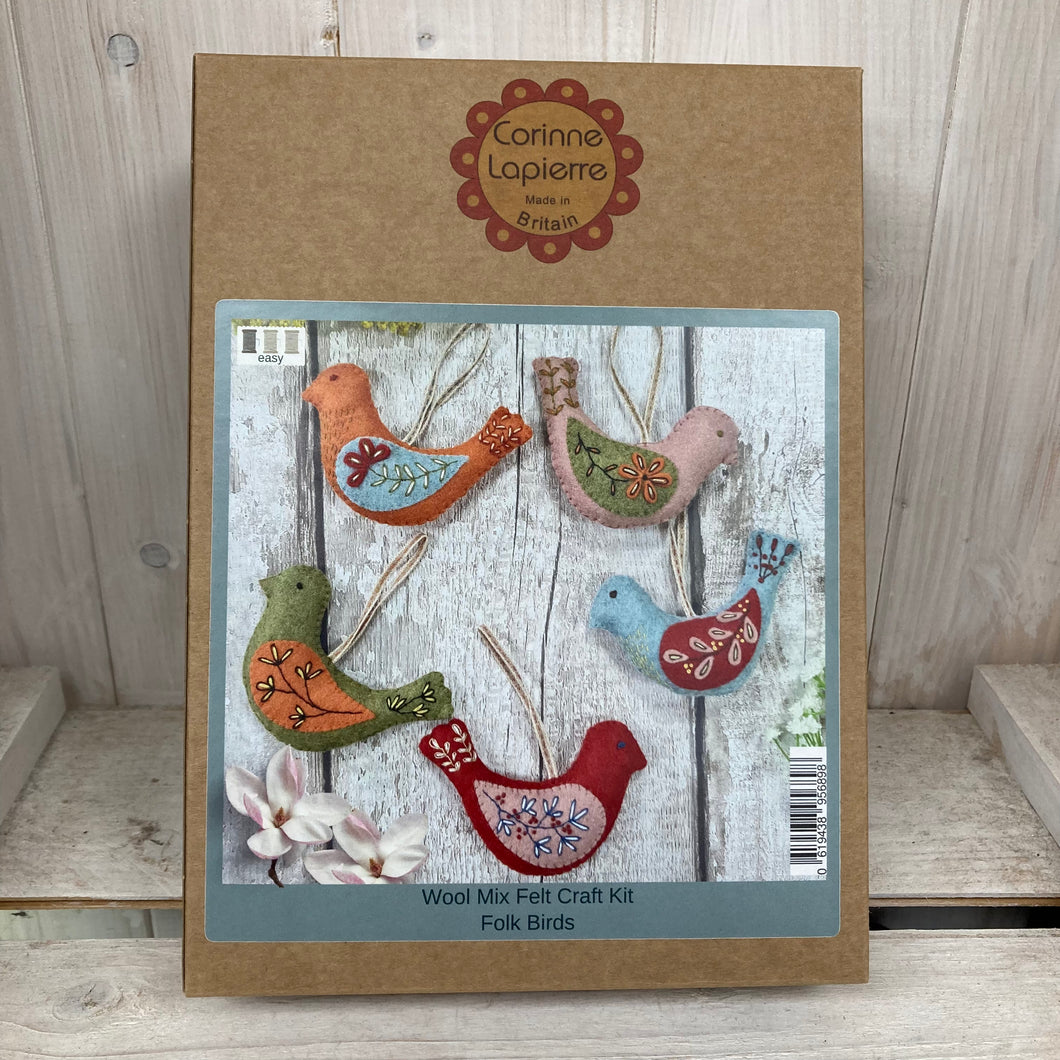 Felt Craft Kit by Corinne Lapierre:  Folk Birds - The Coast Office