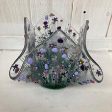 Charger l&#39;image dans la galerie, Violet Fused Glass Tea light Vases by Pam Peters - The Coast Office
