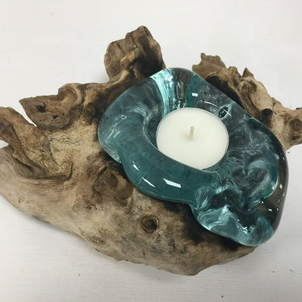 Single Tealight Holder on Root - The Coast Office