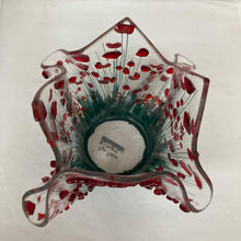 Cargar imagen en el visor de la galería, Poppy Fused Glass Tea light Vases by Pam Peters - The Coast Office

