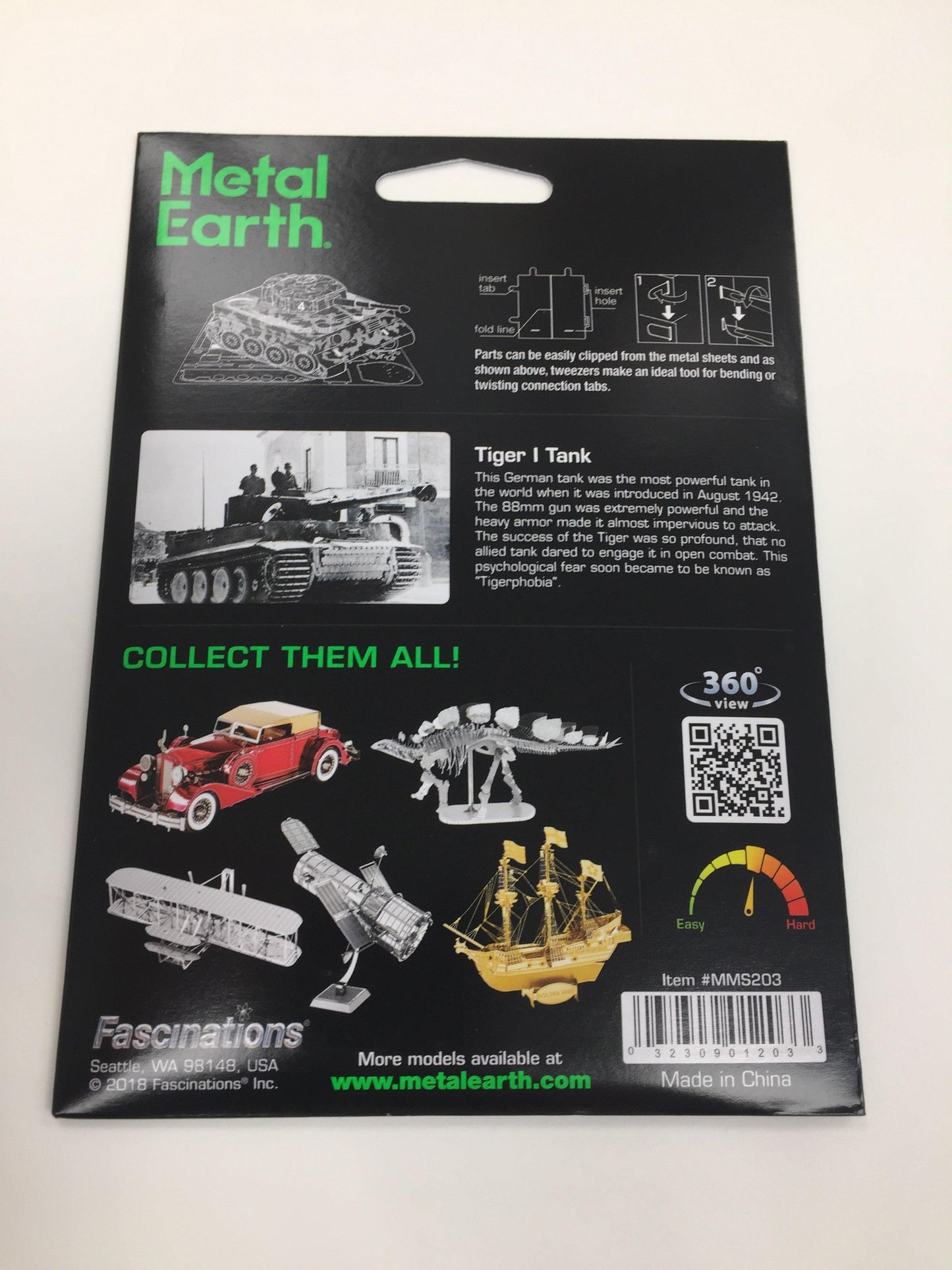 3D Metal Earth Model Kit: Tiger I Tank - The Coast Office