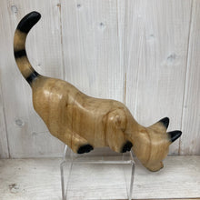 Load image into Gallery viewer, Wooden Shelf Cat - The Coast Office
