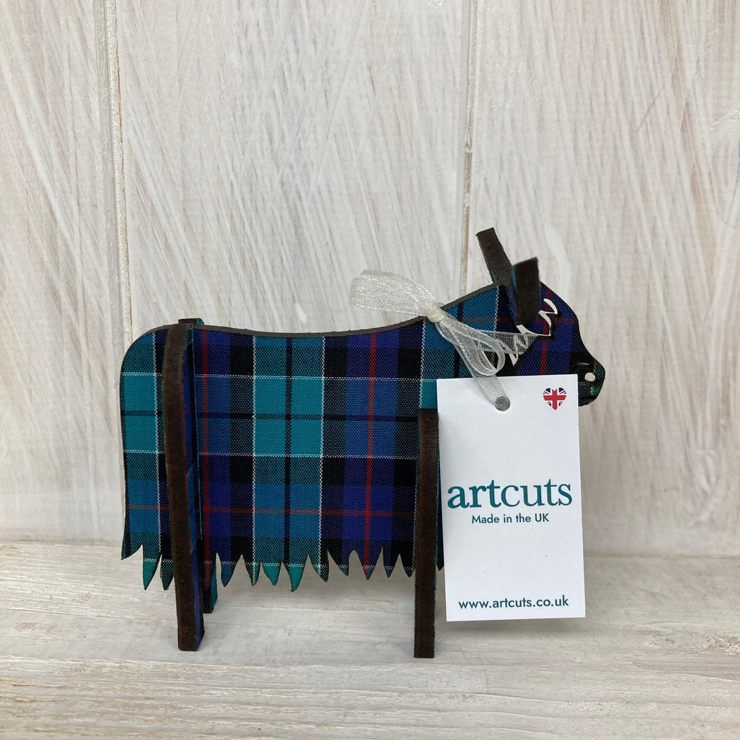 Standing, Wooden 3D Highland Cow - The Coast Office