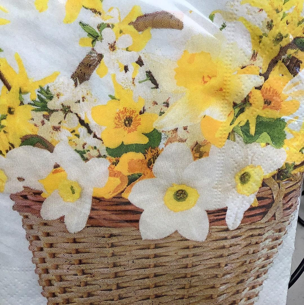 Daffodil Basket 33cm Napkins - The Coast Office