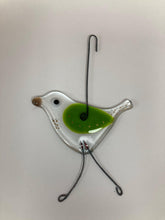 Cargar imagen en el visor de la galería, Fran Brown: Fused Glass Bird Hanging - The Coast Office
