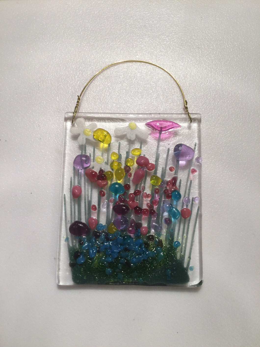 Pam Peters: Fused Glass Flower Tokens - The Coast Office