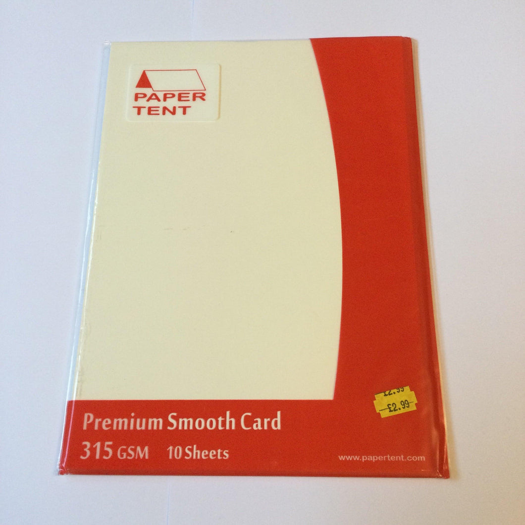 CREAM A4 Premium Smooth Card Sheets - The Coast Office