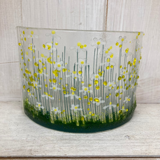 Daisy Fused Glass Flower Curve - The Coast Office