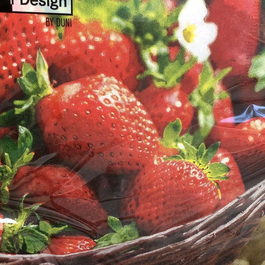 Strawberries 33cm Napkins - The Coast Office